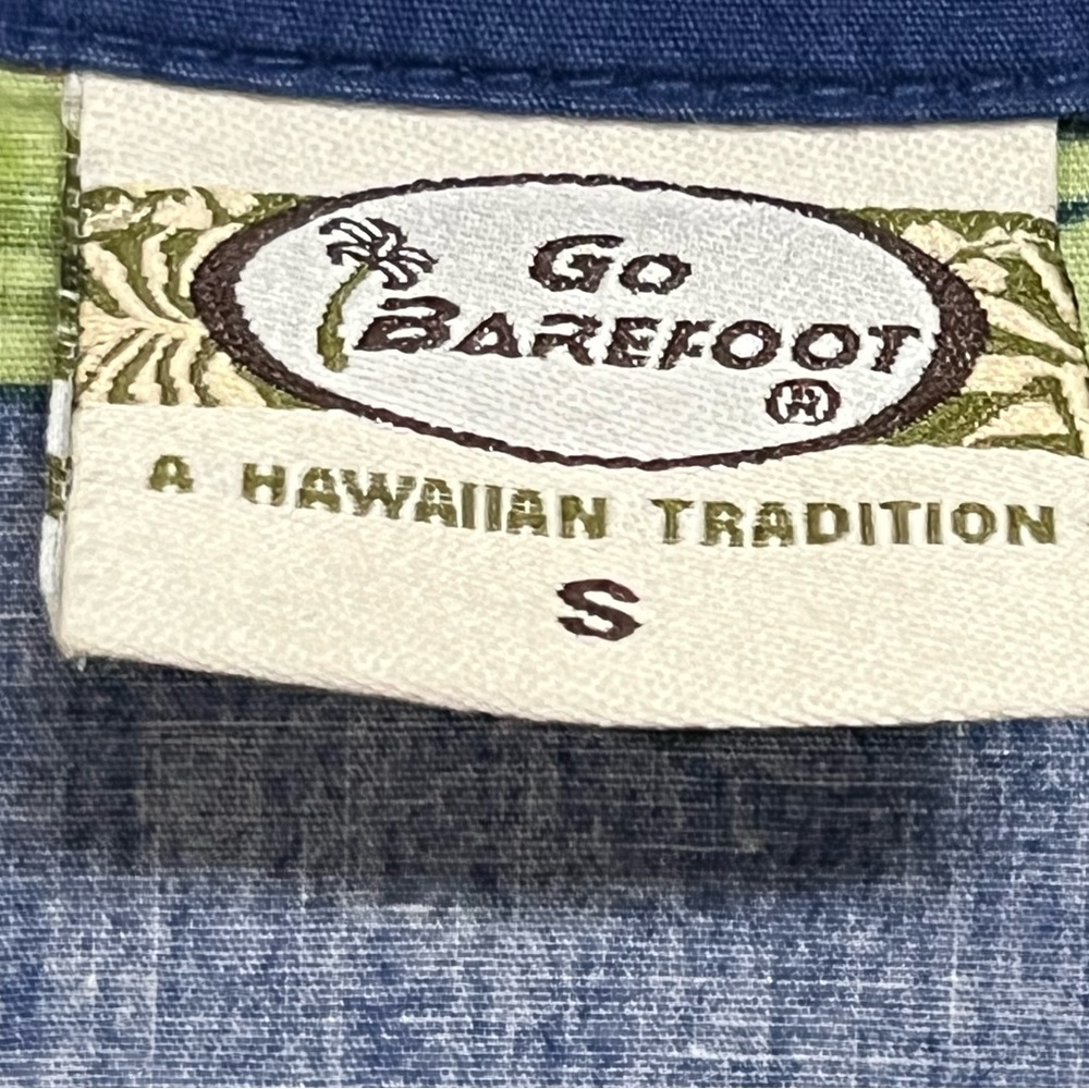 Vintage 90s Go Barefoot Hawaiian Shirt - Picture 4 of 5